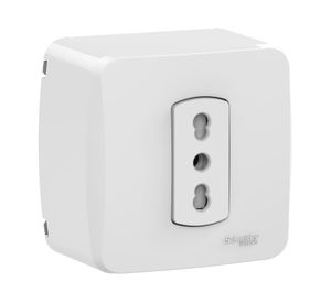 Casquete armado enchufe 10/16A blanco