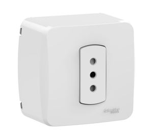 Casquete armado enchufe Simple 10A 250V blanco