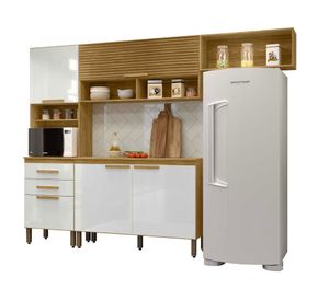 Kit mueble de cocina Mery Ann marroco off white 256.4 cm