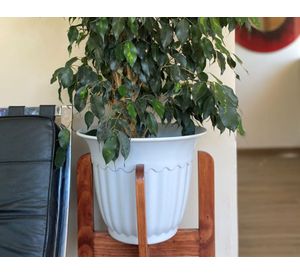 Macetero Bio Olimpo blanco 26x34 cm