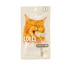 Snack gatos LolliPop Leche de cabra 3 und.