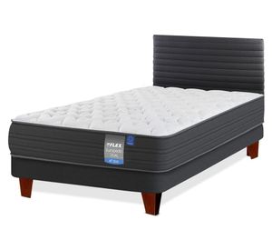 Cama europea Europedic Dual 1.5 plazas + respaldo Modern
