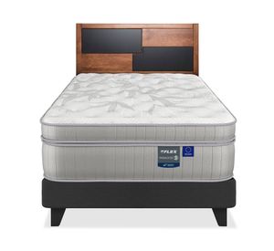 Cama europea Paradise 1.5 plazas base normal + respaldo Colonia
