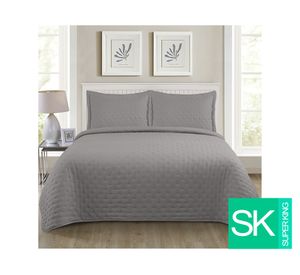 Quilt Roma gris Súper King