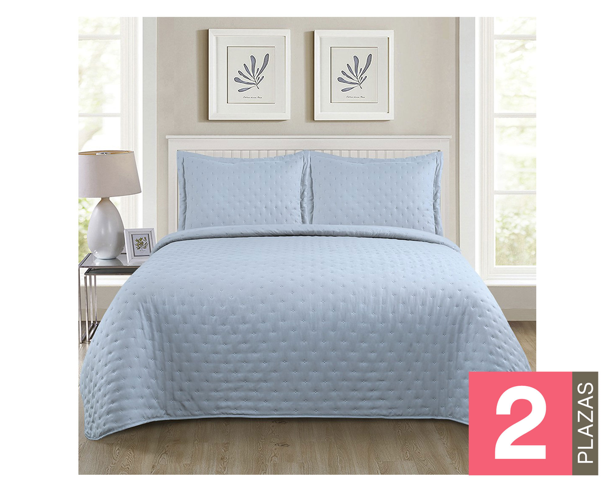 Illusions Quilt Roma celeste 2 Plazas