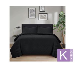 Quilt Roma negro King