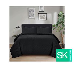 Quilt Roma negro Súper King