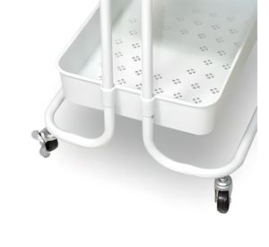 Carro Organizador Multiuso Blanco Bandejas Plásticas