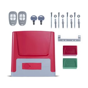 Kit portón New Speed 600 kg burdeo/gris