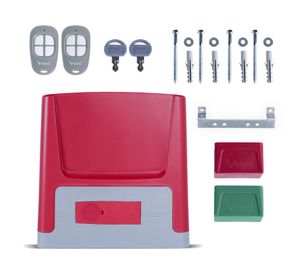 Kit portón New Speed 600 kg burdeo/gris