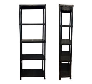 Estante Plástico 60x30x173 cm. 5 Bandejas removibles