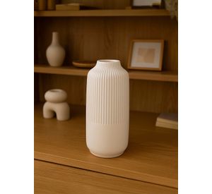 Florero Cerámica Blanco 25cm