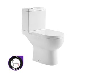 Inodoro one piece Prego Ada multidescarga asiento cierre suave