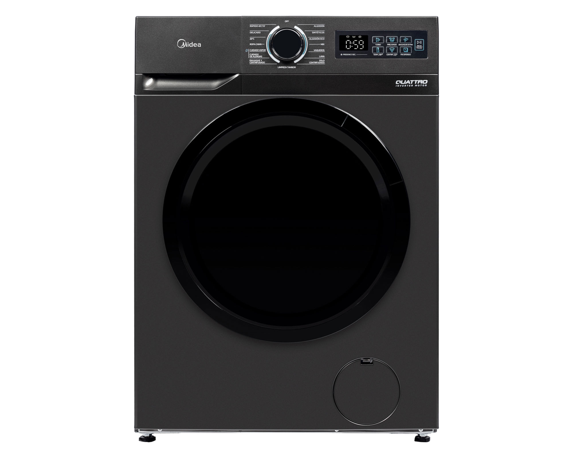 Midea Lavadora automática 12 kg HealthGuard Care MF110W120B/T