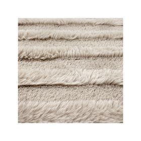 Alfombra curva poliéster beige 160x230 cm