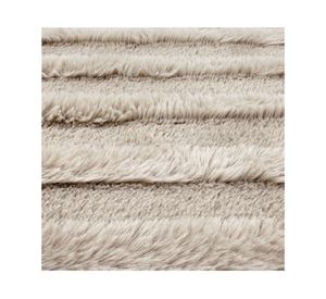 Alfombra curva poliéster beige 160x230 cm