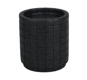 Canister poliresina cuadrado negro