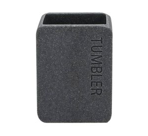 Portacepillo moderno poliresina negro