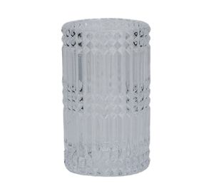 Portacepillo vidrio blanco