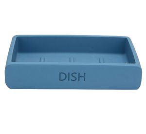 Jabonera moderno poliresina azul