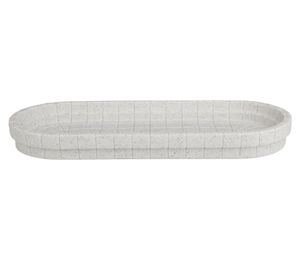 Bandeja baño poliresina cuadrado blanco