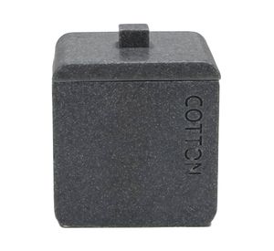 Canister poliresina moderno negro