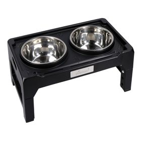 Plato mascota doble altura ajustable 1.4 litros 1 un.