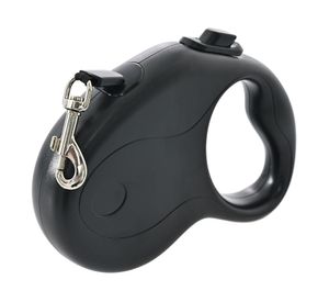 Correa retráctil perro 5 m negro
