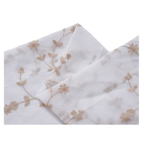 Cortina diseño flores 140x230 cm beige