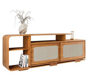 Rack TV Riviera miel 75"