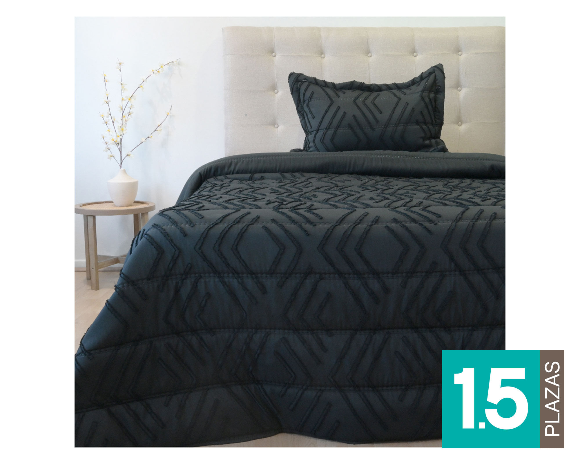 Doral Plumón Touch negro 1.5 plazas