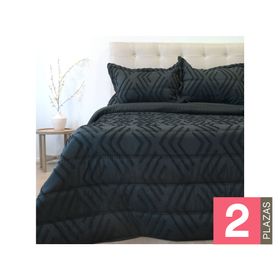 Plumón Touch negro 2 plazas