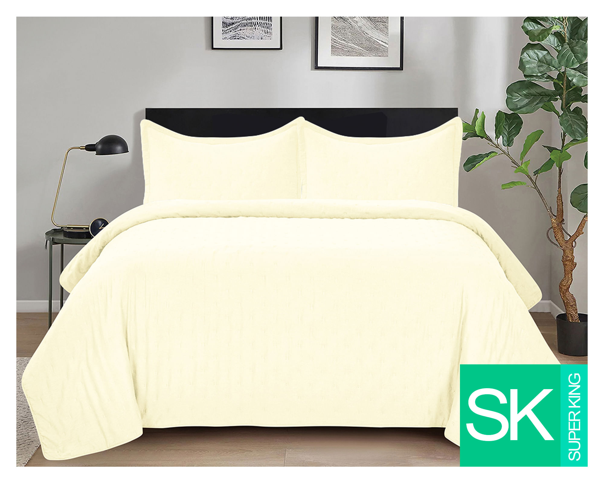 Illusions Quilt Roma butter Súper King