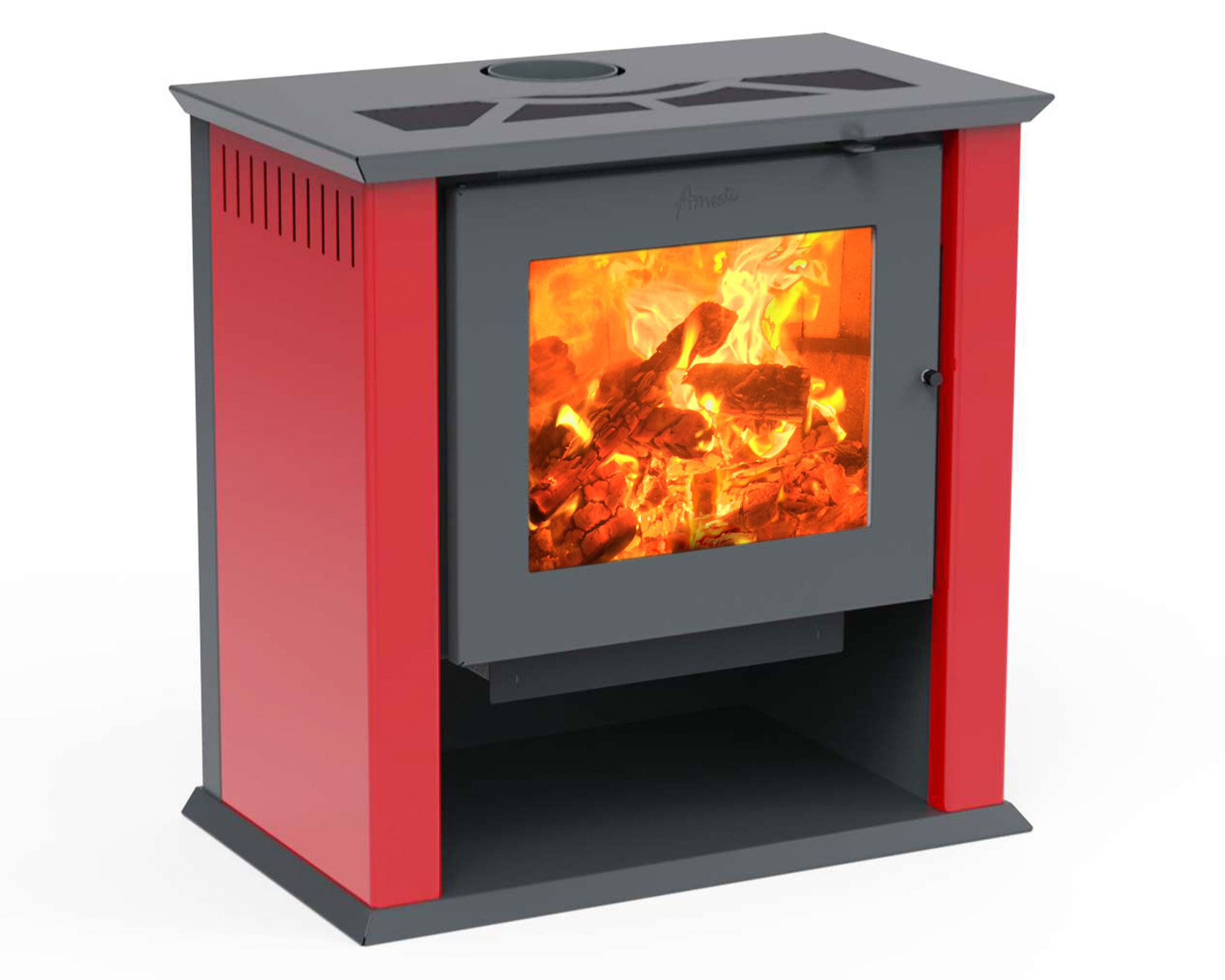 Amesti Estufa leña Classic 600 rojo