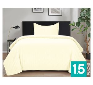 Quilt Roma mantequilla 1.5 plazas