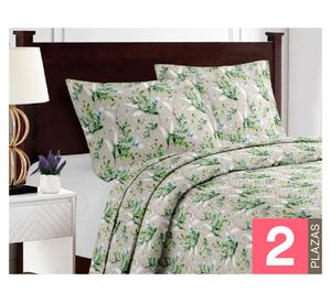 Quilt Breda verde 2 plazas