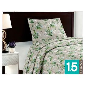 Quilt Breda verde 1.5 plazas