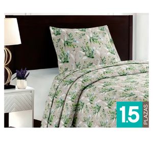 Quilt Breda verde 1.5 plazas