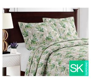 Quilt Breda verde Súper King