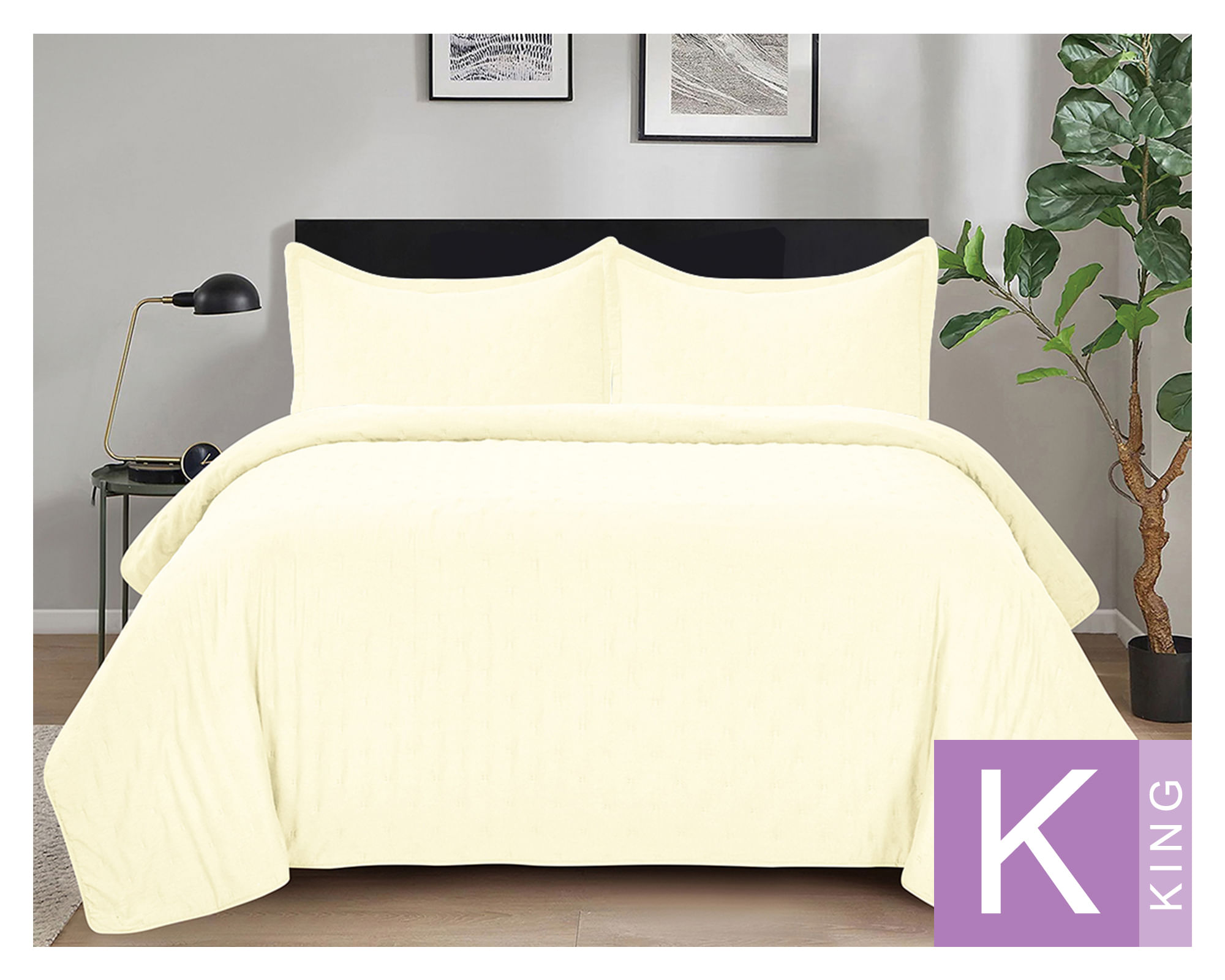 Illusions Quilt Roma mantequilla King