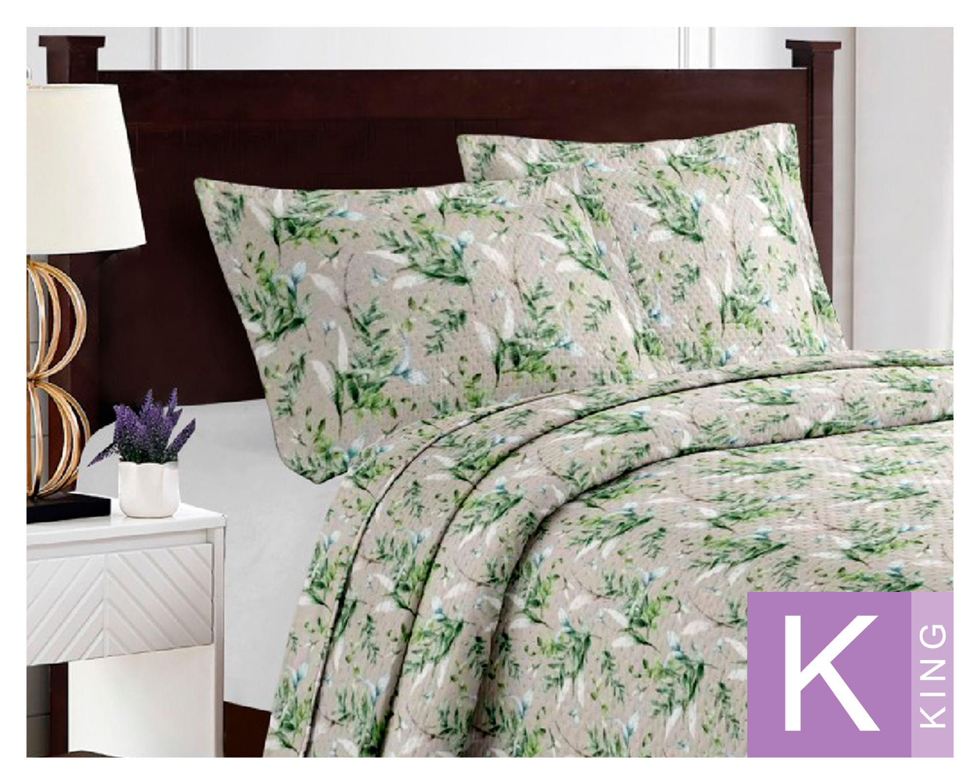 Illusions Quilt Breda verde King