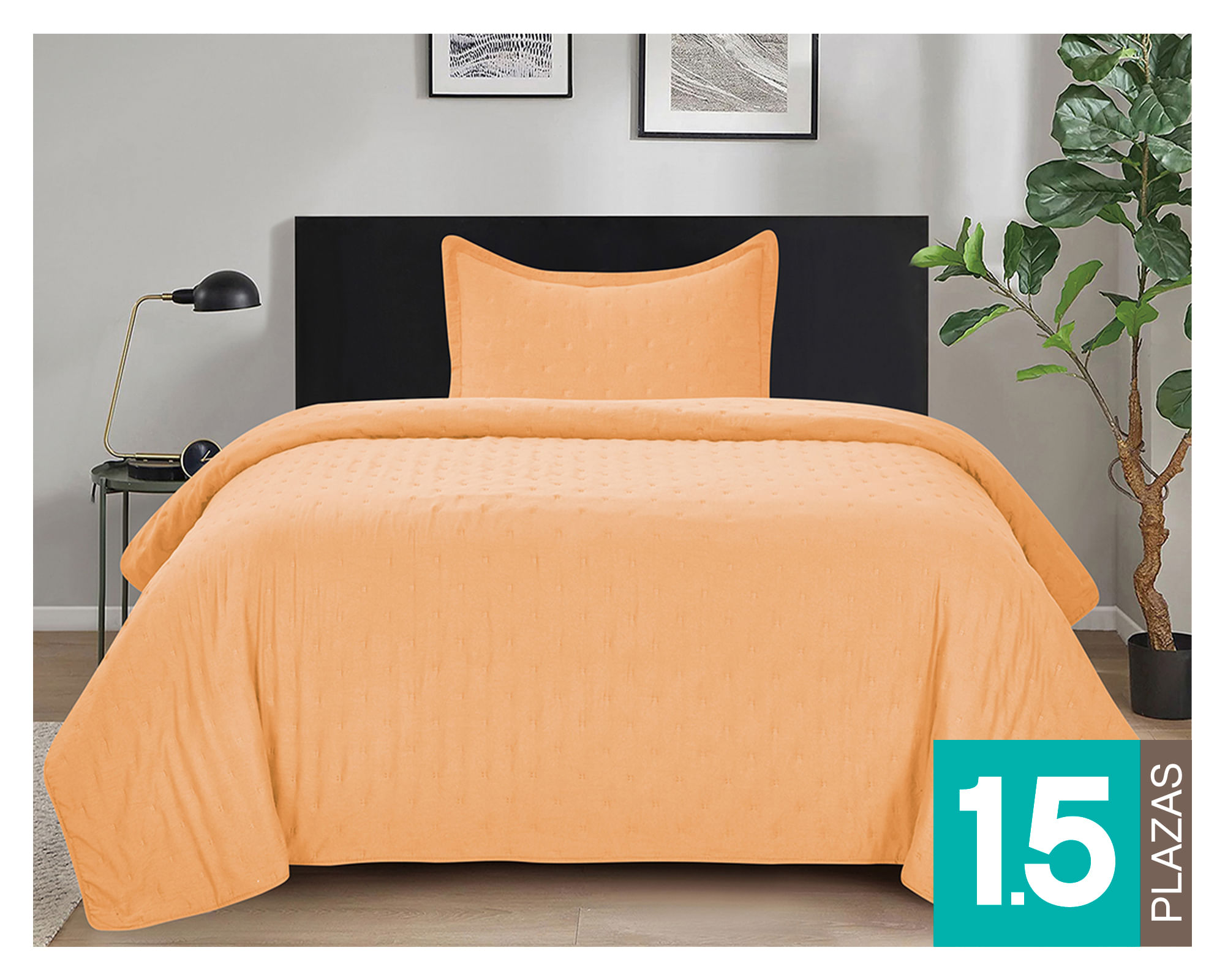 Illusions Quilt Roma mandarín 1.5 plazas