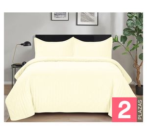 Quilt Roma mantequilla 2 plazas