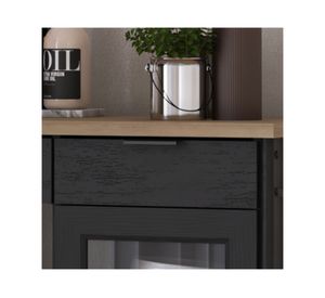 Isla cocina americana 85x86 cm Negra