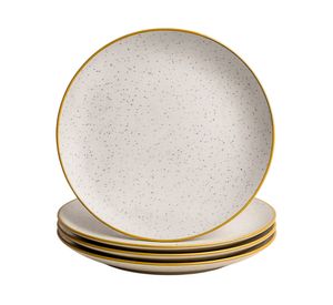 Plato Summer-Gingko gris claro 4 piezas