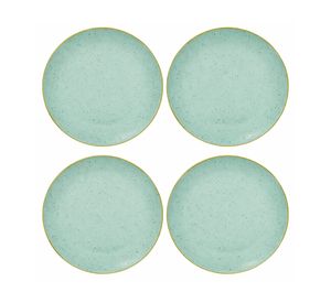 Plato Summer-Gingko menta 4 piezas