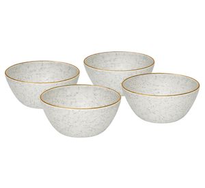 Bowl 600 ml Summer-Gingko gris 4 unidades