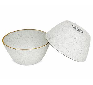 Bowl 600 ml Summer-Gingko gris 4 unidades