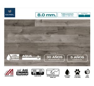 Piso flotante Aquapro Uptown 8 mm 2.2 m2