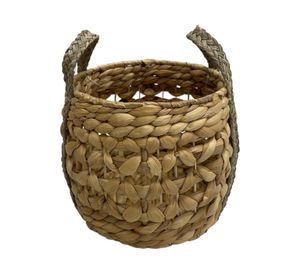 Canasto redondo asa S fibra natural&nbsp; 25x20 cm